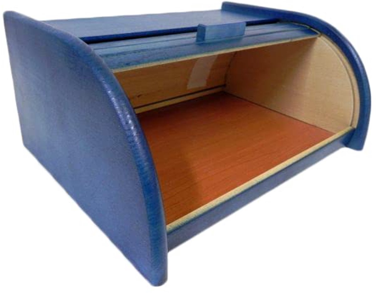 Houten broodtrommel met roldeur of drop-down-deur voor optimale broodbewaring