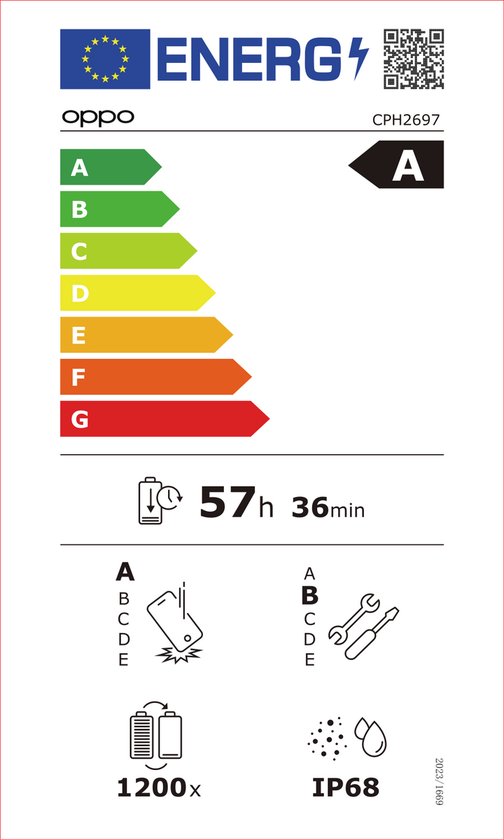 OPPO Reno13 Pro 12 Go/512 Go Grijs graphite