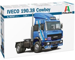 Italeri Modelbouwpakket Auto - 90767 Iveco Fiat 190.38 Cowboy Truck - Europese Vrachtwagen Plastic - 1:24 - Modelbouw