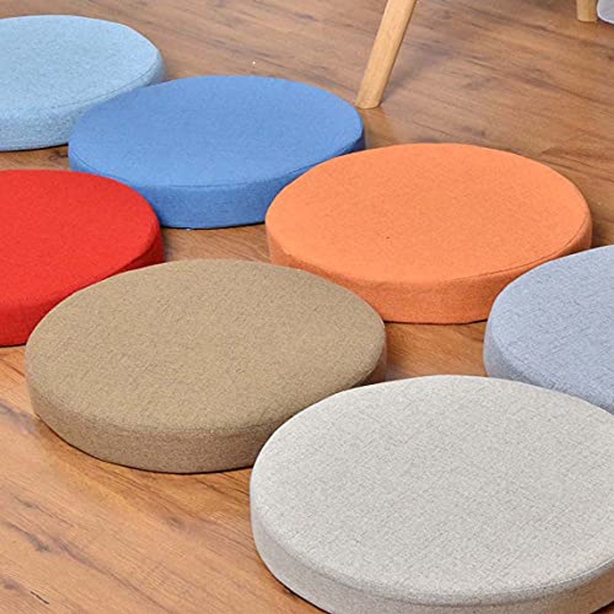 Ronde stoelkussens voor binnen en buiten, comfortabel en wasbaar