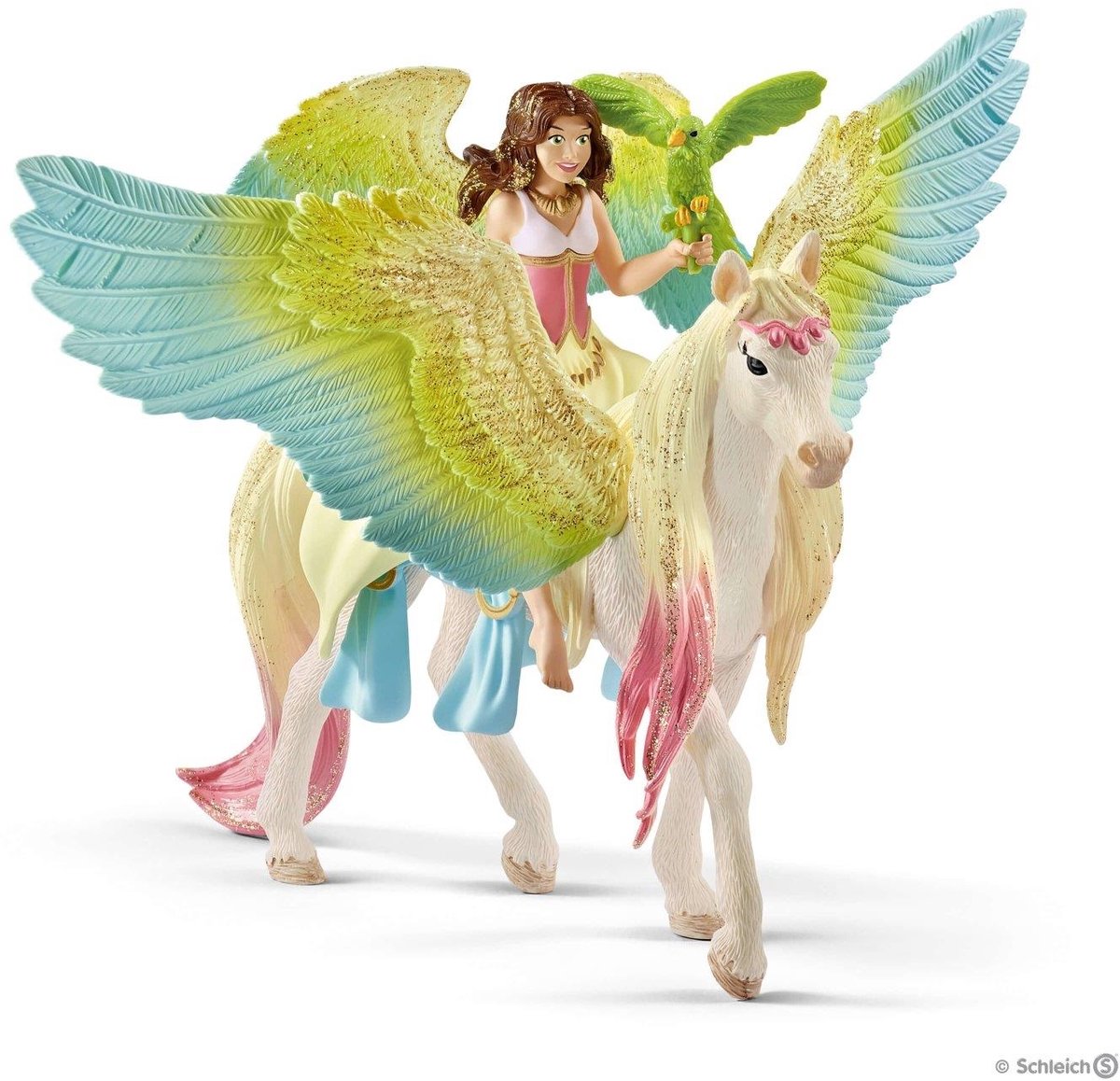 schleich BAYALA - Surah met glitterpegasus - Speelfiguur - Kinderspeelgoed voor Jongens en Meisjes - 5 tot 12 jaar - 70566 — afbeelding 4