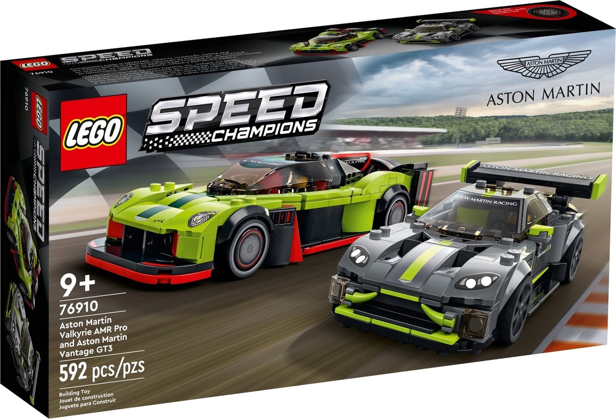 LEGO Speed Champions Aston Martin Valkyrie AMR Pro en Aston Martin Vantage GT3- 76910