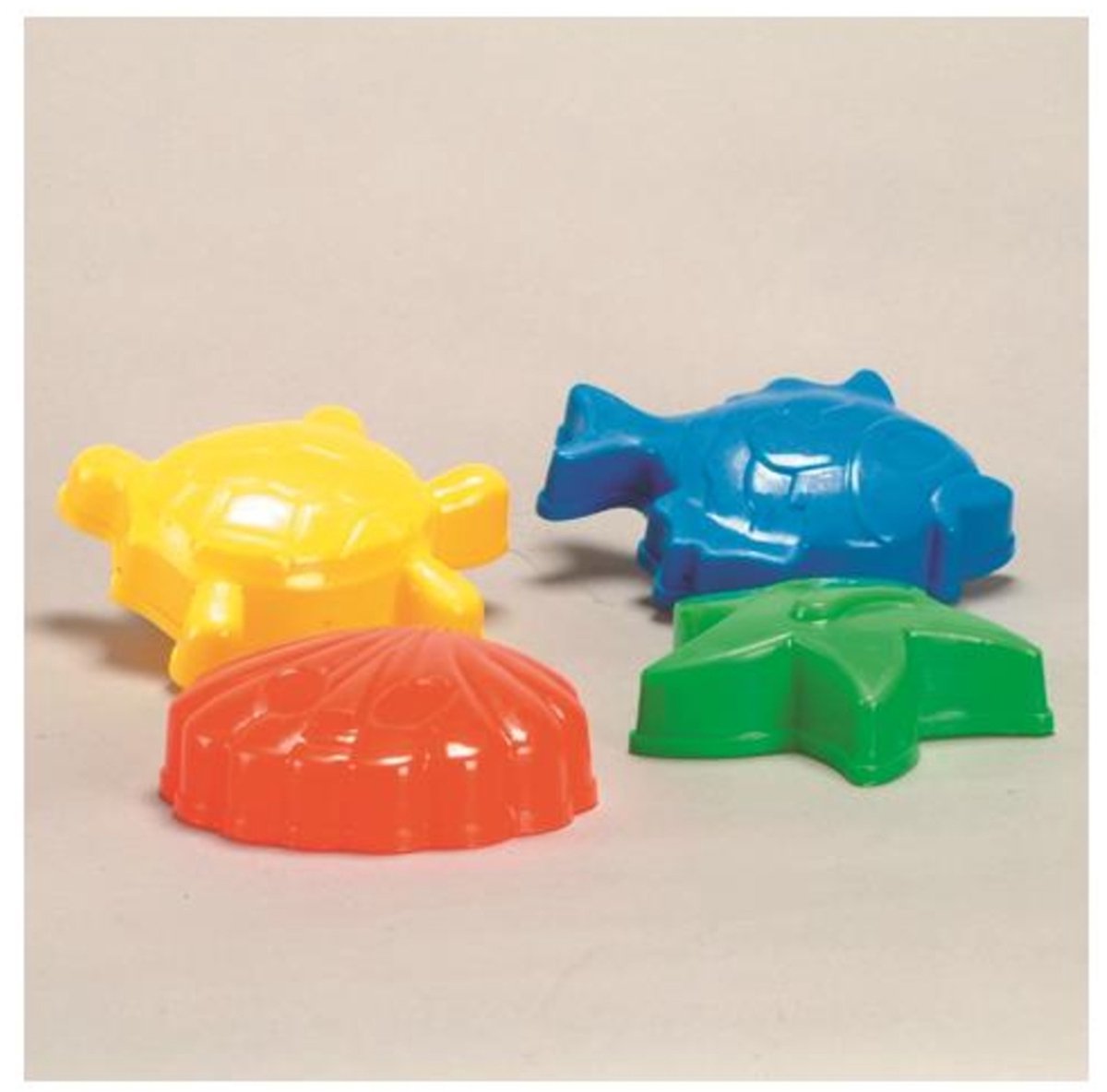 Zandvormen Zeedieren. 4st.