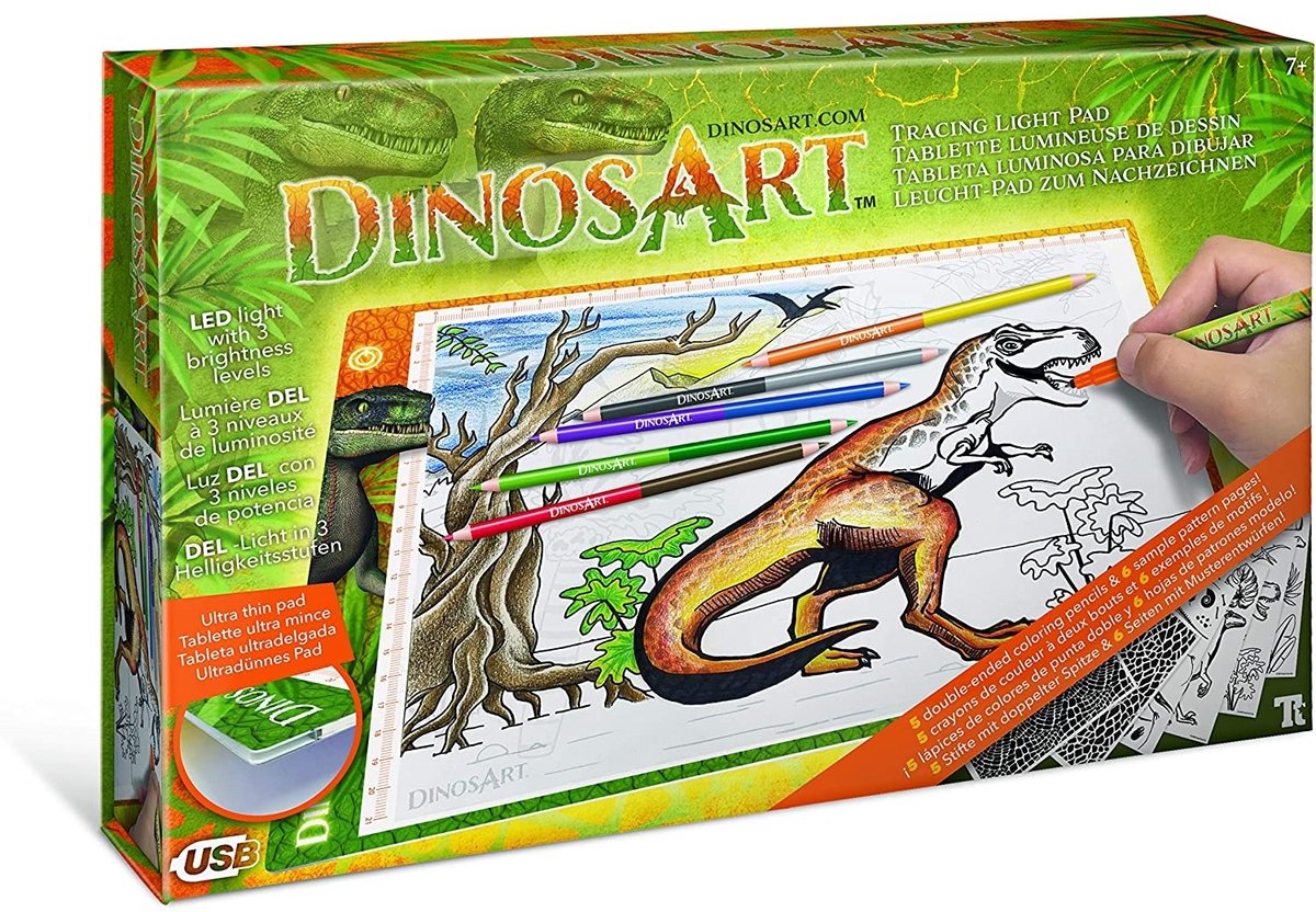 Dinosart  lichtgevende tekentablet