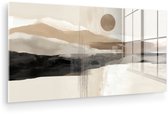 MuchoWow® Glasschilderij 160x80 cm - Schilderij acrylglas - Minimalistisch - Landschap - Dimensie - Foto op glas - Muurdecoratie woonkamer - Wanddecoratie slaapkamer - Schilderijen
