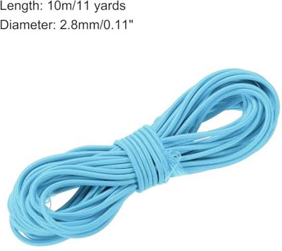 Strong Long Stretchy Cheap Rope Elastic Cord Stretch String Heavy Rope 2.8mm 11m Long Rubber Rope [For ...