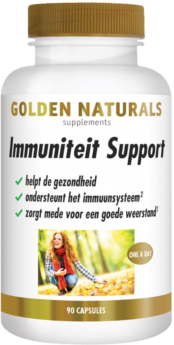 Golden Naturals - Immuniteit Support - 2 x 90 vegacapsules - Voordeelverpakking