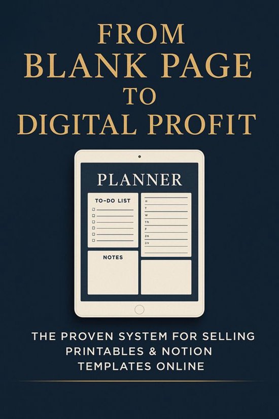 From Blank Page to Digital Profit: The Proven System for Selling Printables & Notion Templates Online
