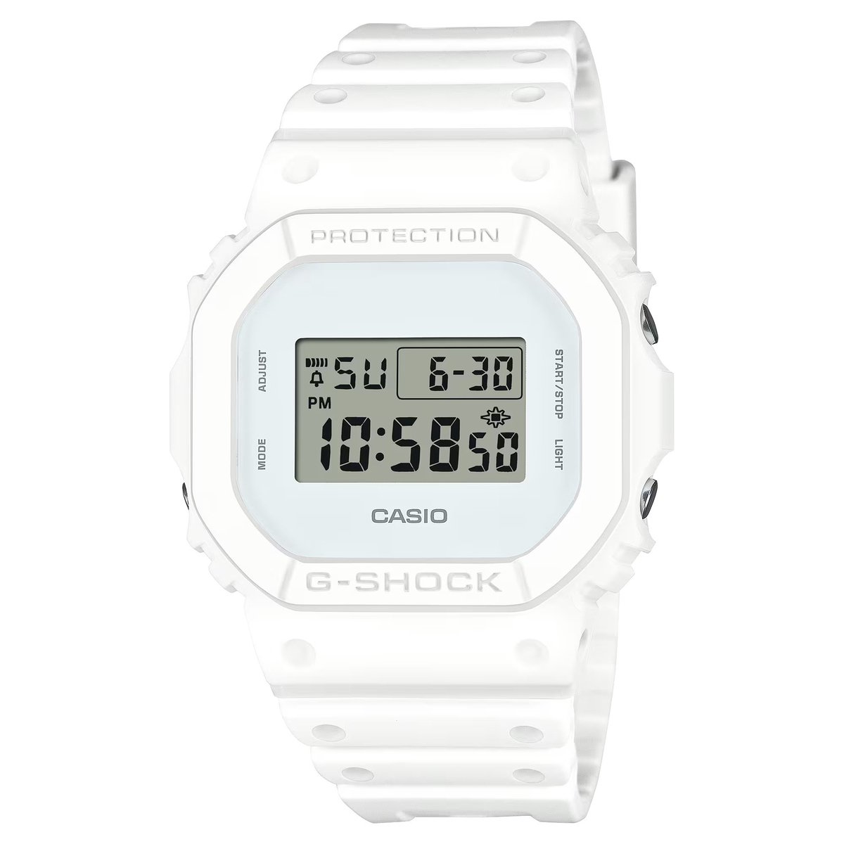 Casio G-Shock DW-5600WW-7ER Horloge - Kunststof - Wit - Ø 38 mm