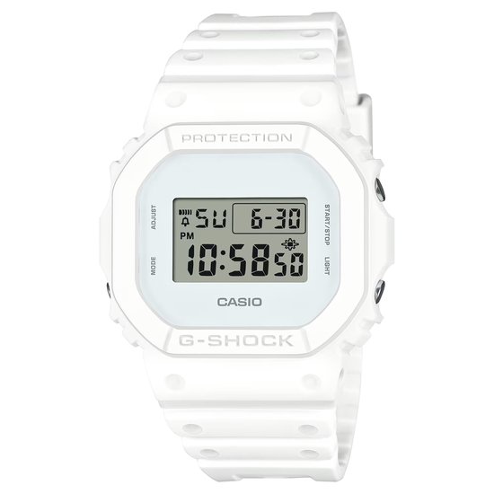 Casio G-Shock DW-5600WW-7ER Horloge - Kunststof - Wit - Ø 38 mm