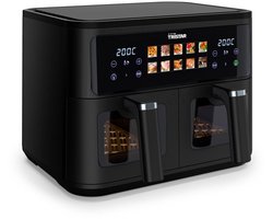 Dubbele Airfryer 9L – 2 Manden – 10 Programma’s – 2500W – Digitaal Touchscreen – Tristar FR-9075 – Zwart
