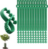 Boombinders - 12 Stuks - Boomriemen - Boomband - 24 Cm - Plantenbinders - Bomen Vastzetten - Windbrekers - Boomriemen Voor Nieuwe Aanplant in Kwekerijen - Spanbanden - Boomriemen Voor Het Ondersteunen Van Bomen - Groen
