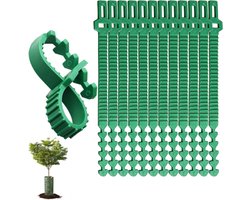Boombinders - 12 Stuks - Boomriemen - Boomband - 24 Cm - Plantenbinders - Bomen Vastzetten - Windbrekers - Boomriemen Voor Nieuwe Aanplant in Kwekerijen - Spanbanden - Boomriemen Voor Het Ondersteunen Van Bomen - Groen