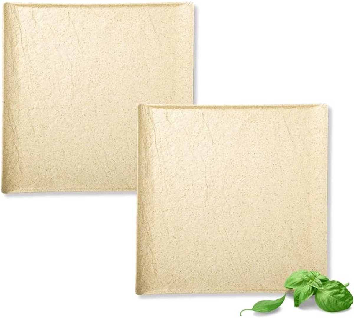 Wilmax - Zandsteen Teller - 27x27 cm - 2 stuks