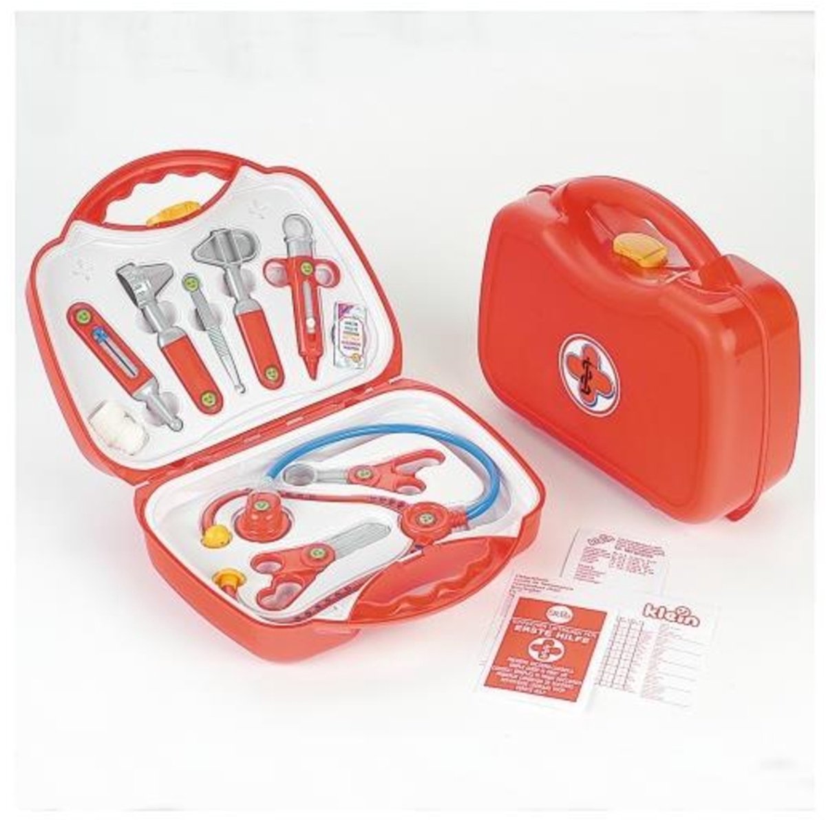 Klein Toys dokterskoffer - incl. speelgoedinstrumenten en handleiding voor eerstehulp - 26,5x9,5x23 cm - rood — afbeelding 9