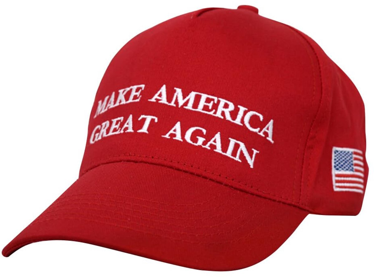 Rode Baseball Cap - Maat M - Katoen - Wild Rood Letterdesign