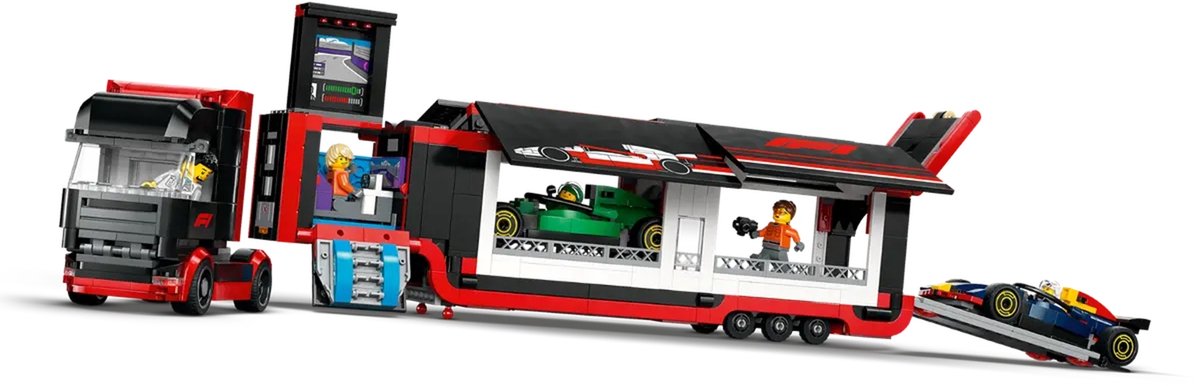 LEGO City F1 truck met RB20 en AMR24 F1® auto's speelset - 60445 — afbeelding 22