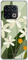 Case Company® - Hoesje geschikt voor OnePlus 10 Pro hoesje - Ivory bloom - Soft Cover Telefoonhoesje - Bescherming aan alle Kanten en Schermrand
