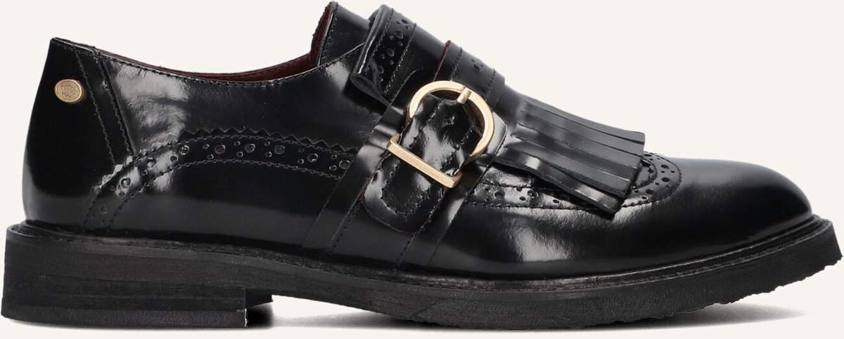 Fred De La Bretoniere Paris Groove Loafers Dames - Instappers - Zwart - Maat 38