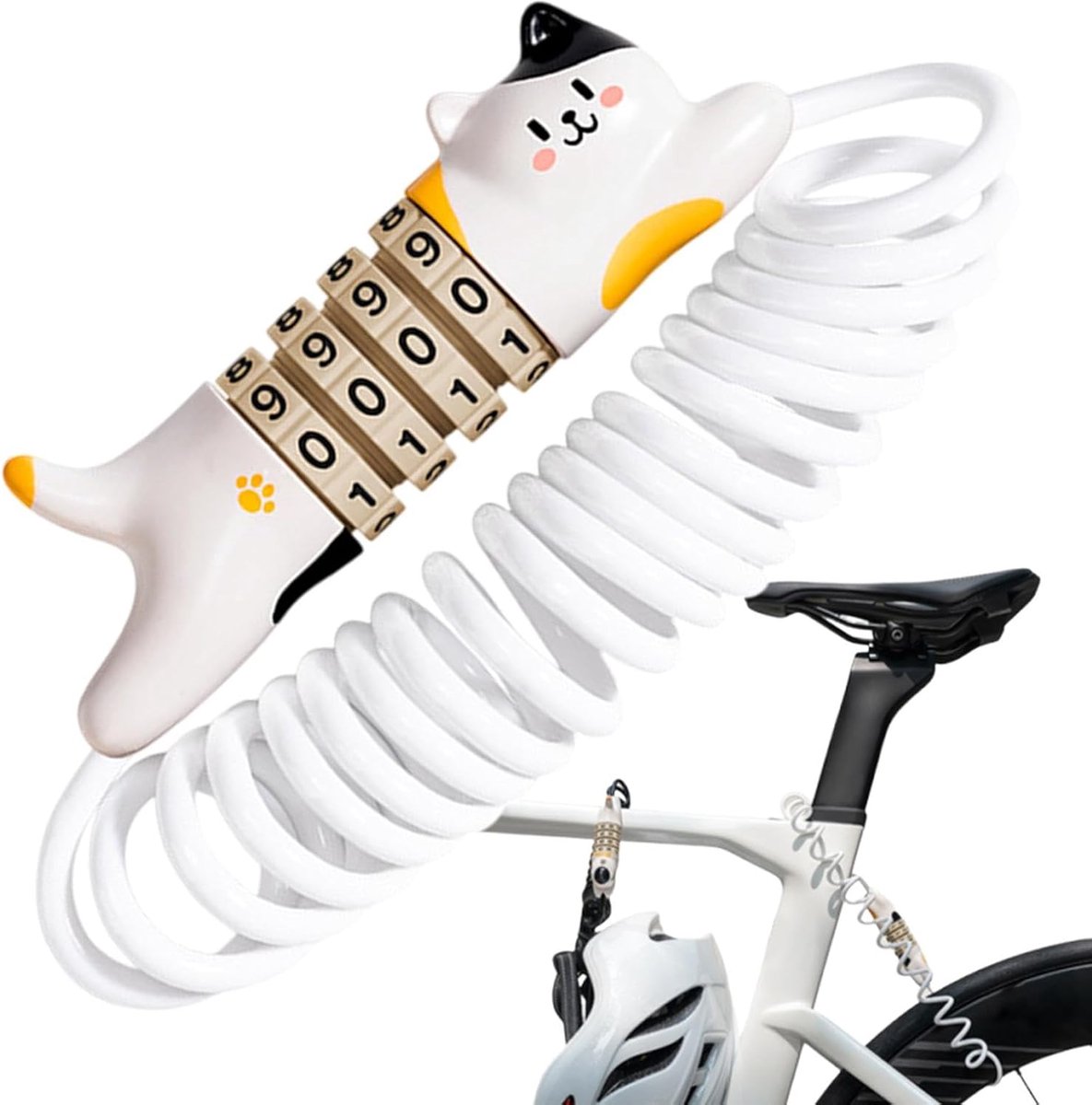 Combinatieslot voor fietsen en scooters | 4-cijferig anti-diefstal slot voor bagage en lockers