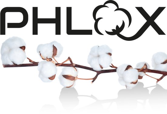 Logo PHLOX avec des fleurs de coton.