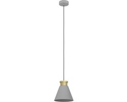 EGLO Twicken Hanglamp - E27 - Ø 22 cm - Grijs|Goud -Staal
