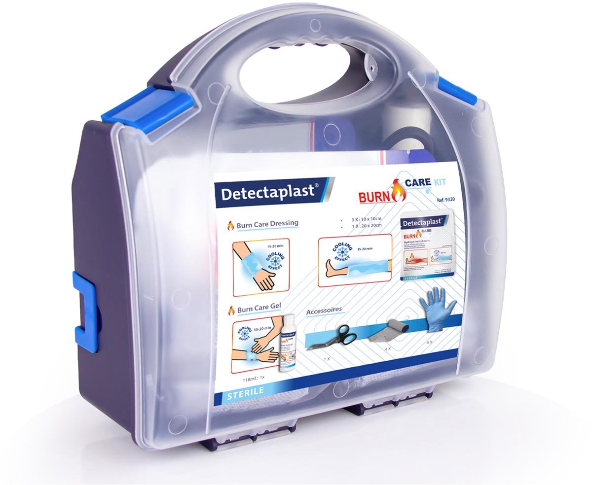 Detectaplast Burn Care Kit | volledig Eerstehulp uitrusting bij brandwonen