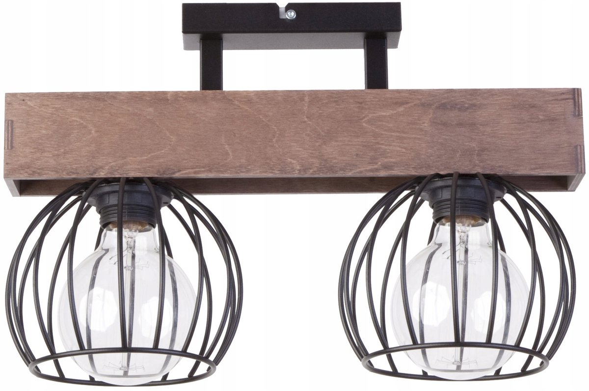 Sigma MILAN 2 Plafond Lamp - Brons/Zwart - 2x E27