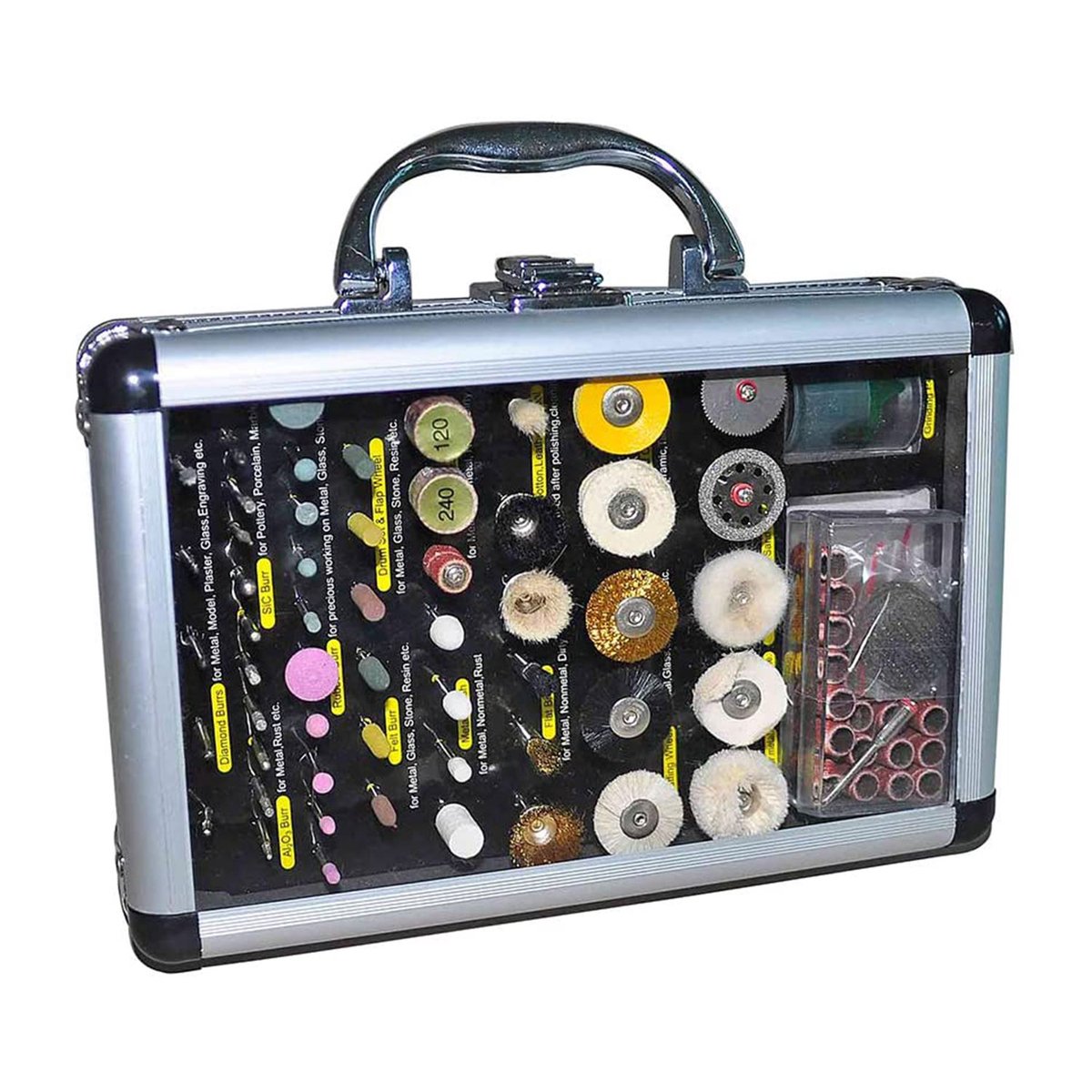 SELVA gereedschapskoffer, polijsten, slijpen, snijden, 100-delig