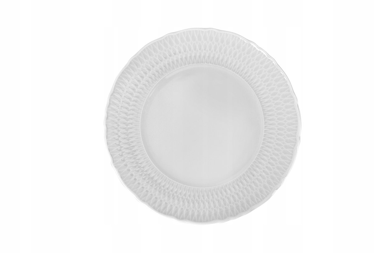 Sofia Wit Bord 28 cm - Elegant Porselein
