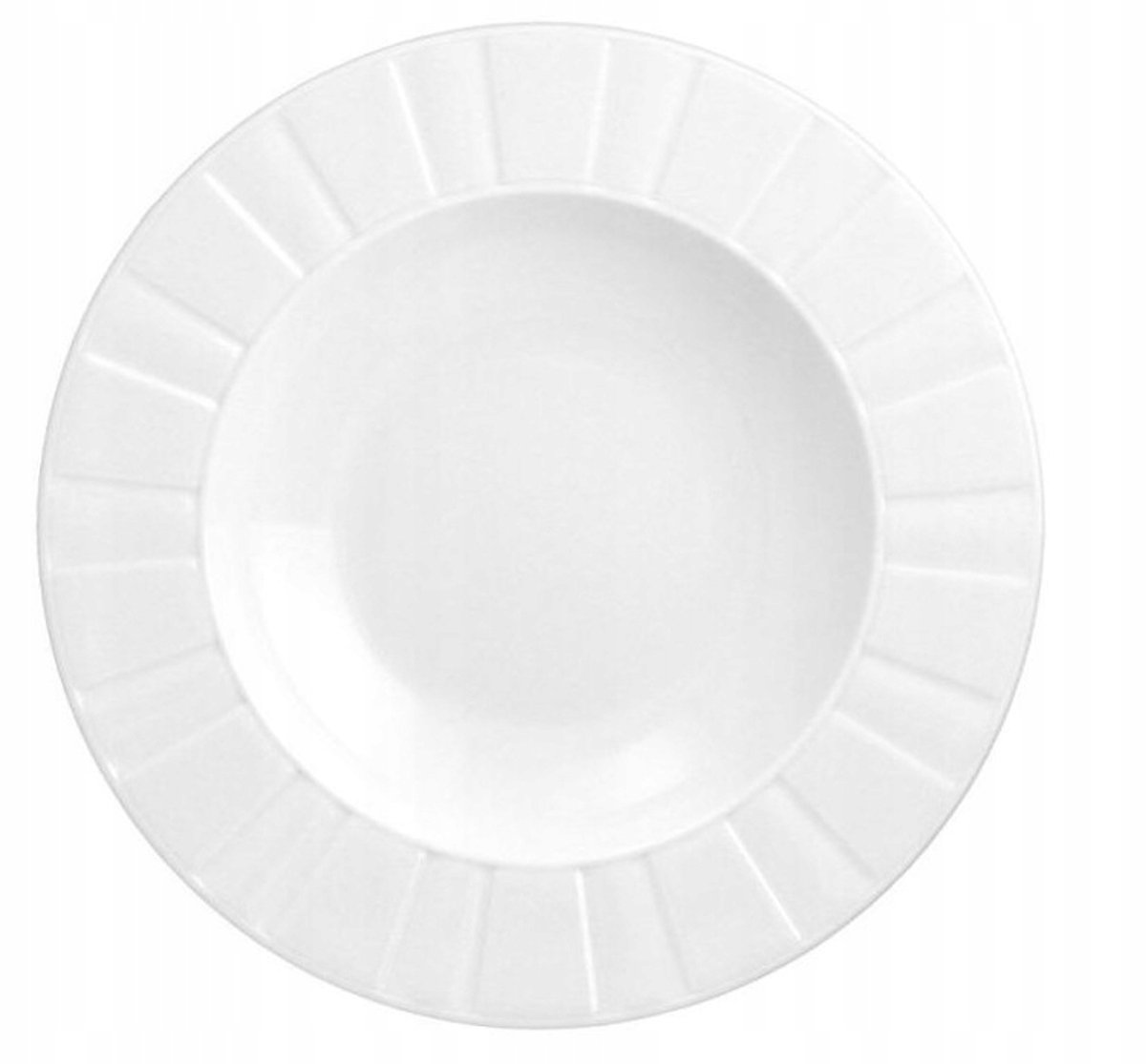 Ćmielów Oktawa Diep Bord 23 cm Wit - Porselein