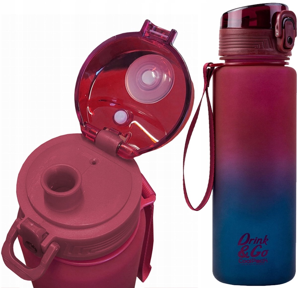 Coolpack Bidon Brisk Gradient 600ml - BPA-vrij, Lekvrij, Tritan