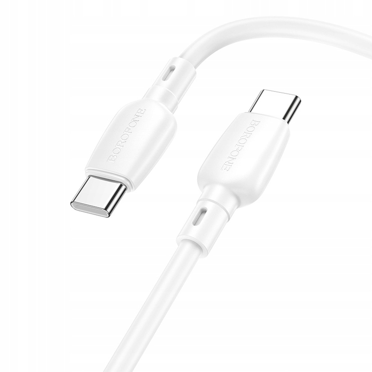 Borofone BX93 USB-C naar USB-C Kabel - 60W 3A 1m Wit