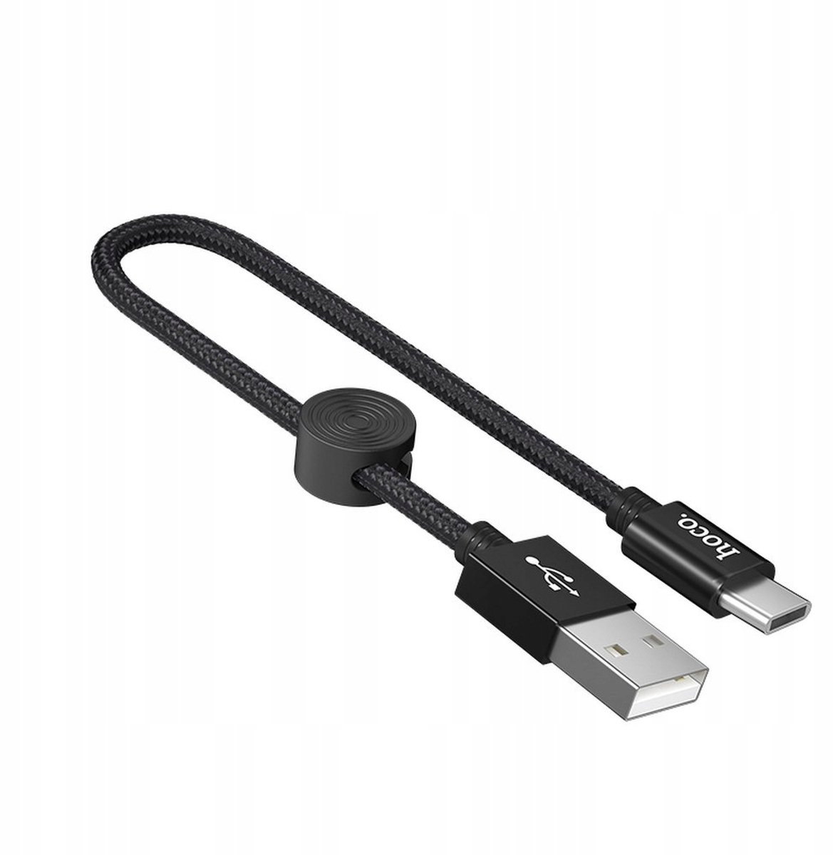 Hoco USB naar de USB-C Kabel 0,25m Zwart – Duurzaam & Campact