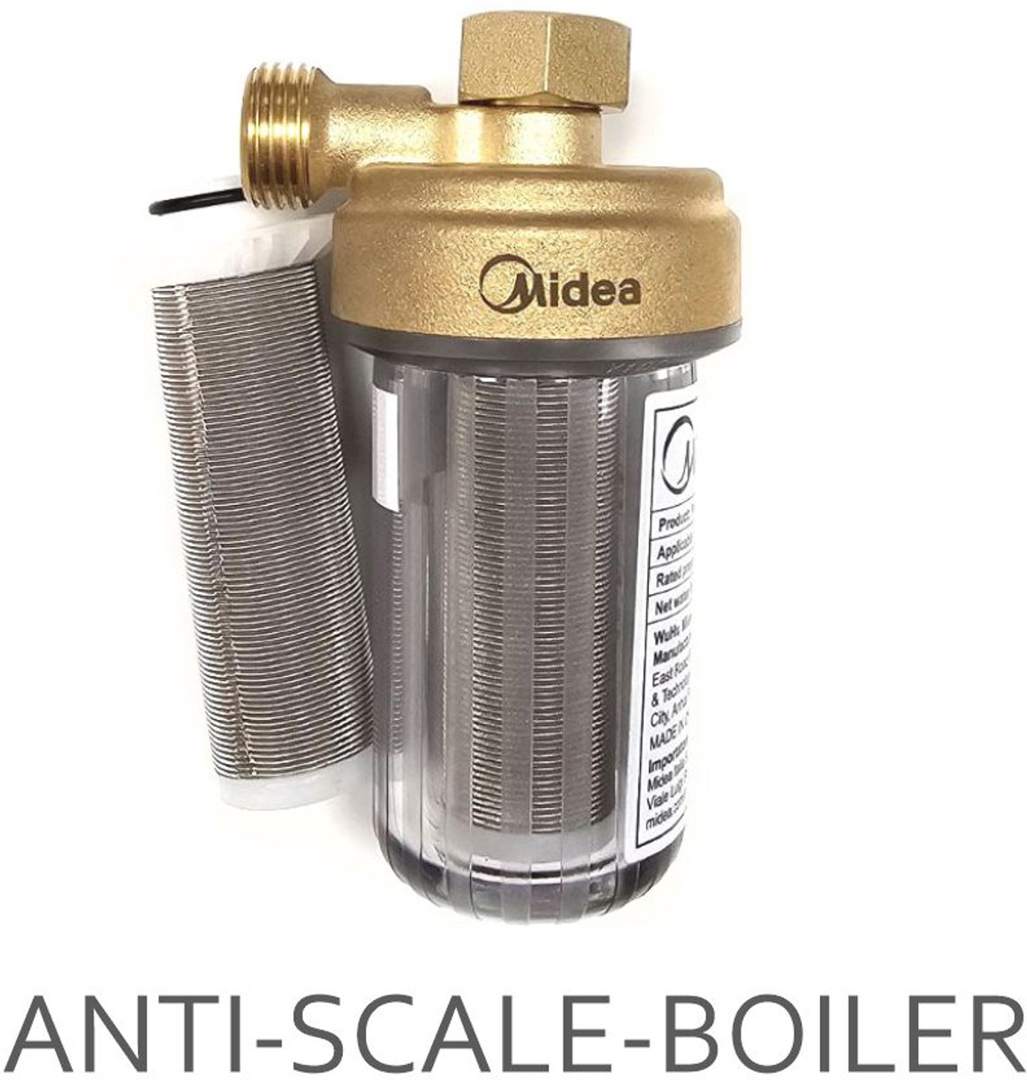 Antikalkfilter Midea ScaleHunter voor boiler