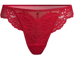 Hunkemöller Hoog uitgesneden string Whitney Rood