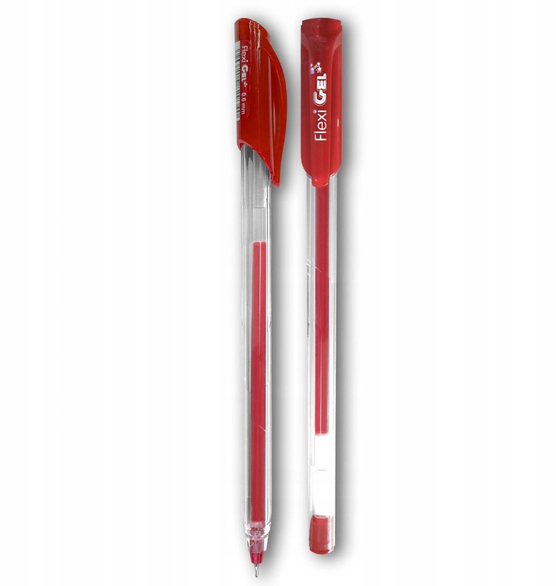 Penmate Flexi Gel Rode Gelpen - 0,6 mm EF Punt - Comfortabele grip