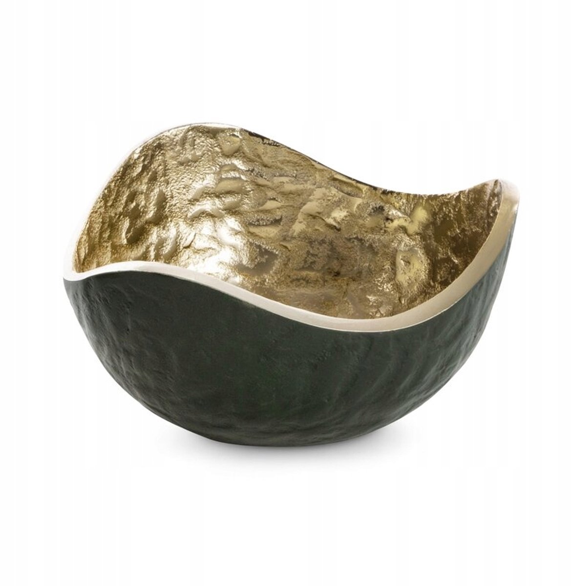Decoratieve Kom Pedro3 17x17x9 cm Donkergroen Metaal