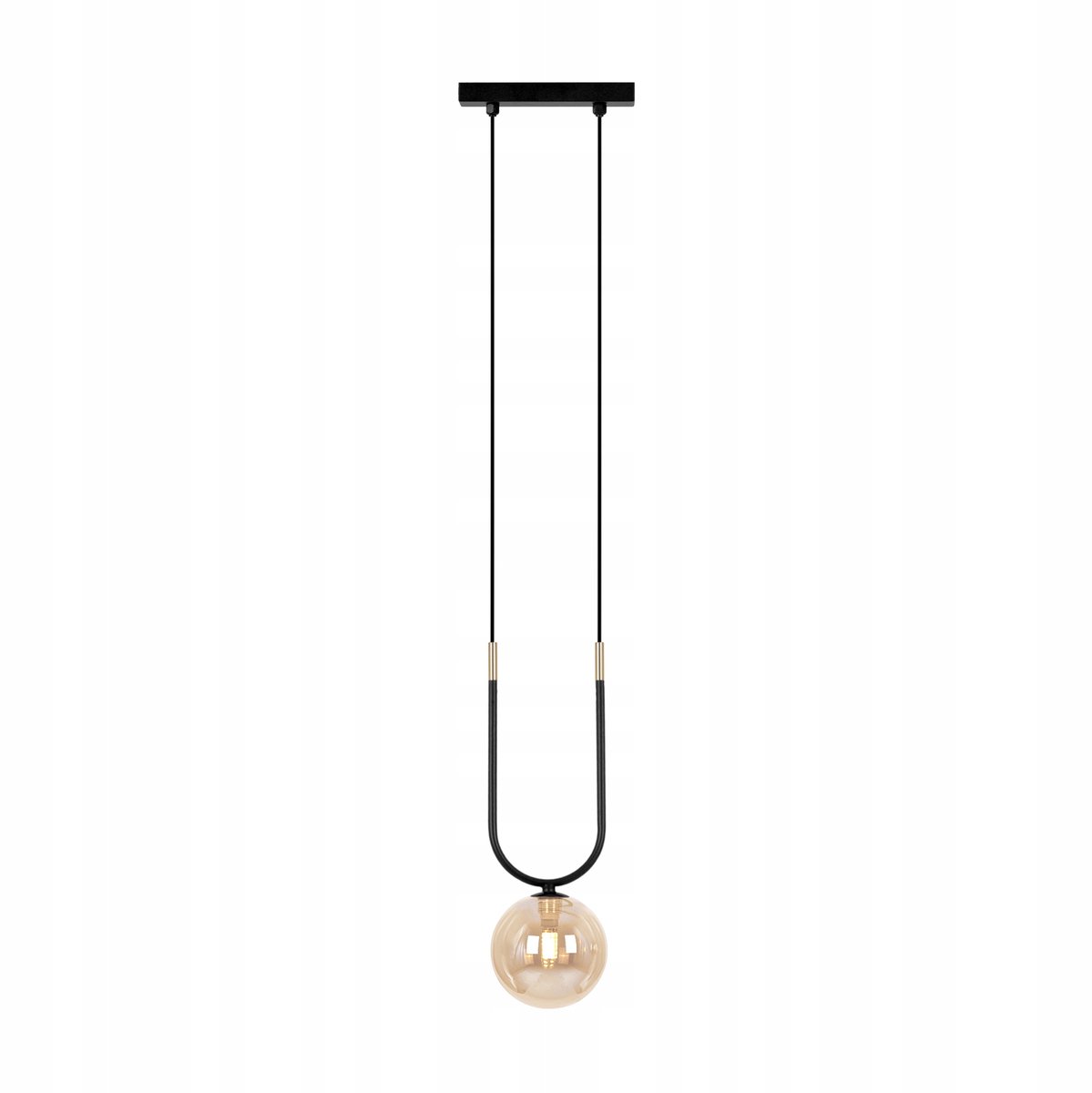 GOLDI K-5595 hanglamp zwart-goud 1xG9