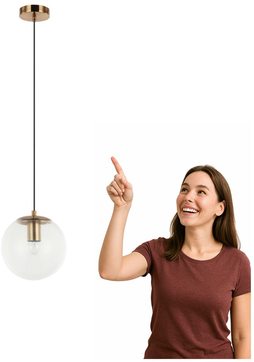 SARPO Hanglamp Messing Modern - 1 Lichtpunt E27