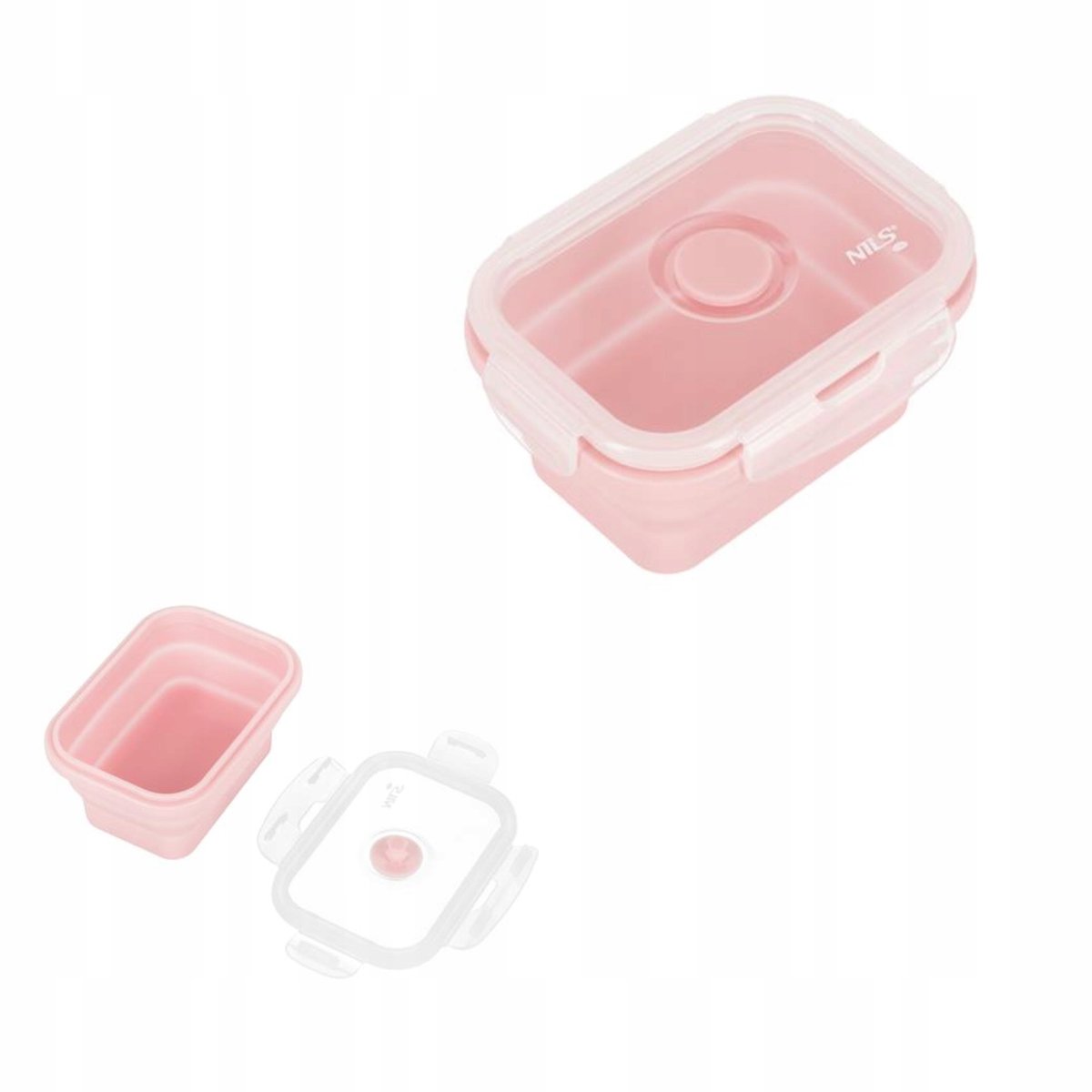 Nils NC4105 Opvouwbare Lunchbox - Roze, 355 ml