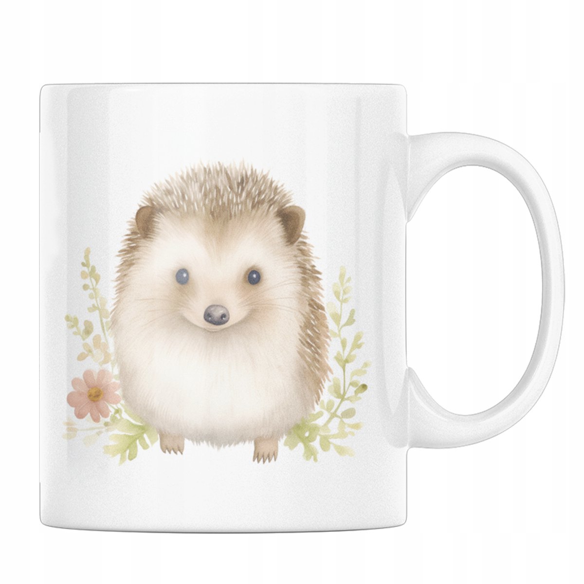 Kopje met Egel en Bloemen - Uniek Cadeau voor Feestdagen
