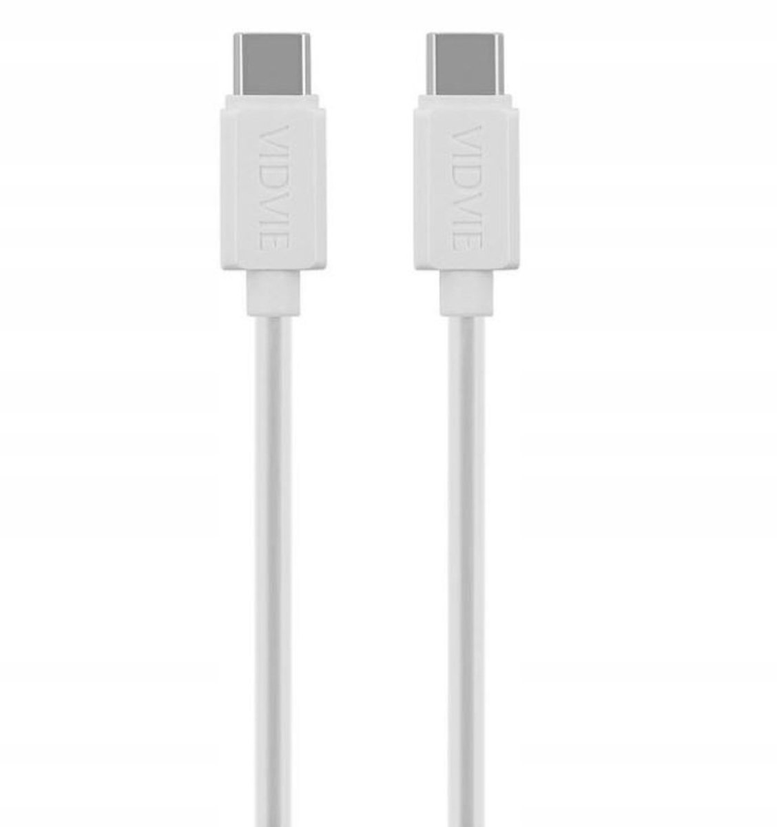 VIDVIE CB463 USB-C Kabel 1m Wit 3A Snel Opladen