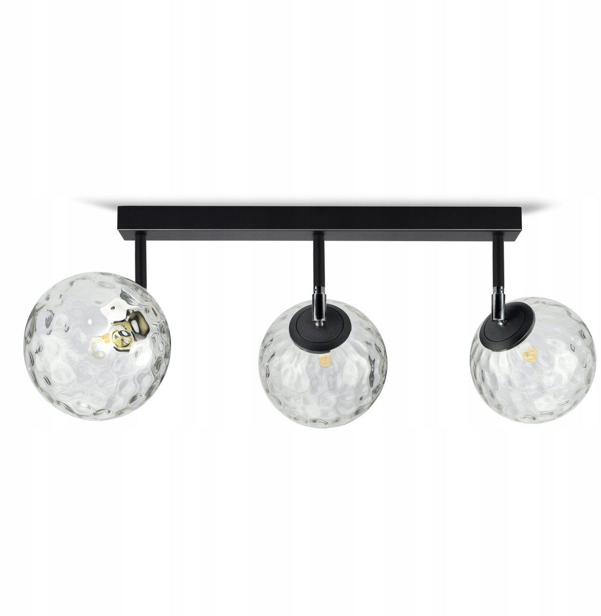 Moderne Plafondlamp met 3 Glazen Bollen (G9 LED)