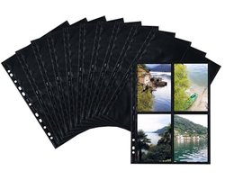 Fotohoezen voor mappen, 10 x 15 cm - 10 stuks, Fotophan fotozichthoezen voor ansichtkaarten en brochures