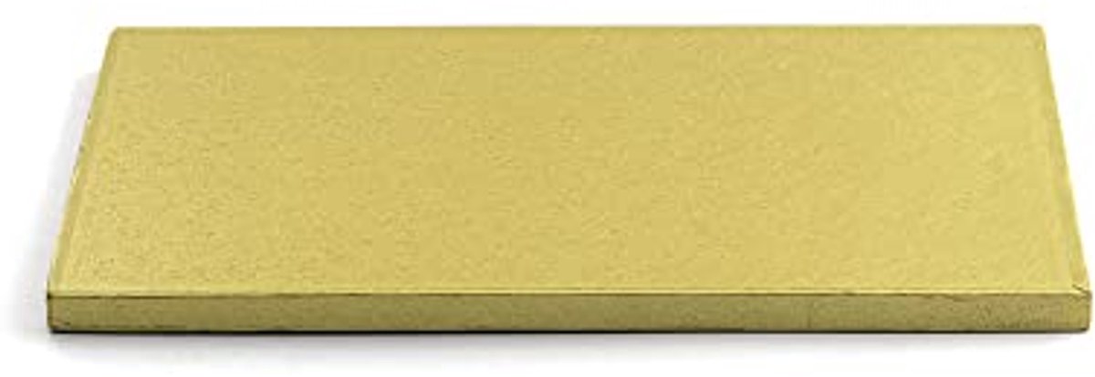 Rechthoekige taartplaat goud 30 x 40 cm - Ideaal voor gebak en taarten