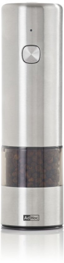 Ad hoc - i. Mill à poivre ou à sel électrique - Acier inoxydable - Argent