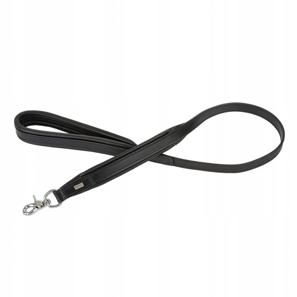 Barry King Zwarte Leren Hondenriem 20mm x 100cm