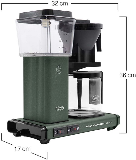 Moccamaster KBG Select - Filterkoffiezetapparaat - Forest Green - 5 jaar garantie