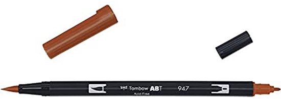 Tombow ABT Dual Brush Pen, vintage kleuren, pen met twee punten, perfect voor handlettering en bullet journal, waterverfbaar, ABT-6C-5, set van 6 Tombow ABT Dual Brush Pen, vintage kleuren, pen met twee punten, perfect voor handlettering en bullet journal, waterverfbaar, ABT-6C-5, set van 6